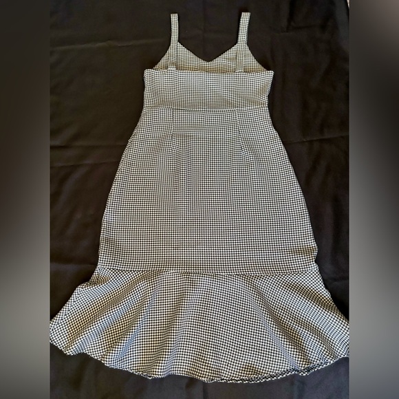 SHEIN Daisy Mermaid Dress Size Large Black & Silver Pattern Zipper Polyester - Picture 8 of 8